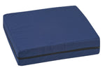 DMI 16" x 18" x 4" Polyfoam Deluxe Wheelchair Cushion, Polyester/Cotton Cover, Navy (513-7602-2400)