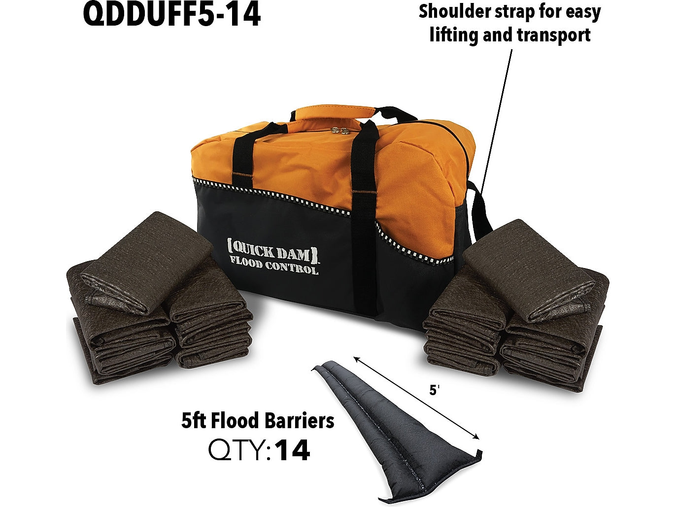 Quick Dam Duffel Bag Flood Control Kit - 14PK