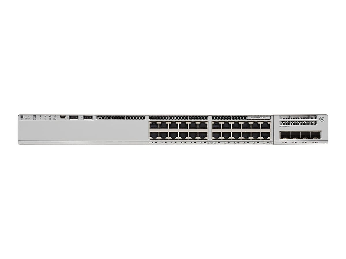 Cisco Catalyst 9200 24-Port Gigabit Ethernet Managed Switch, Silver (C9200-24P-E)