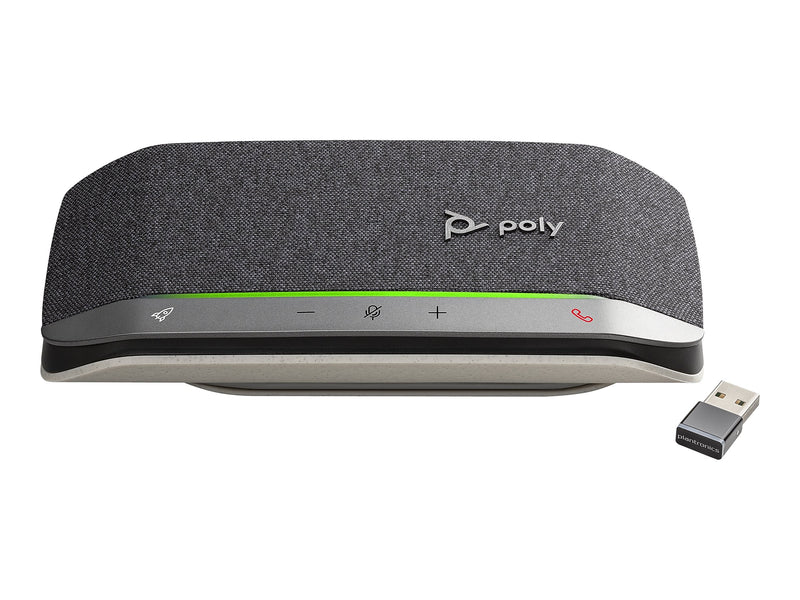 Poly Sync 20+ USB-C, Speakerphone, Silver/Black with BT600C (772D0AA)