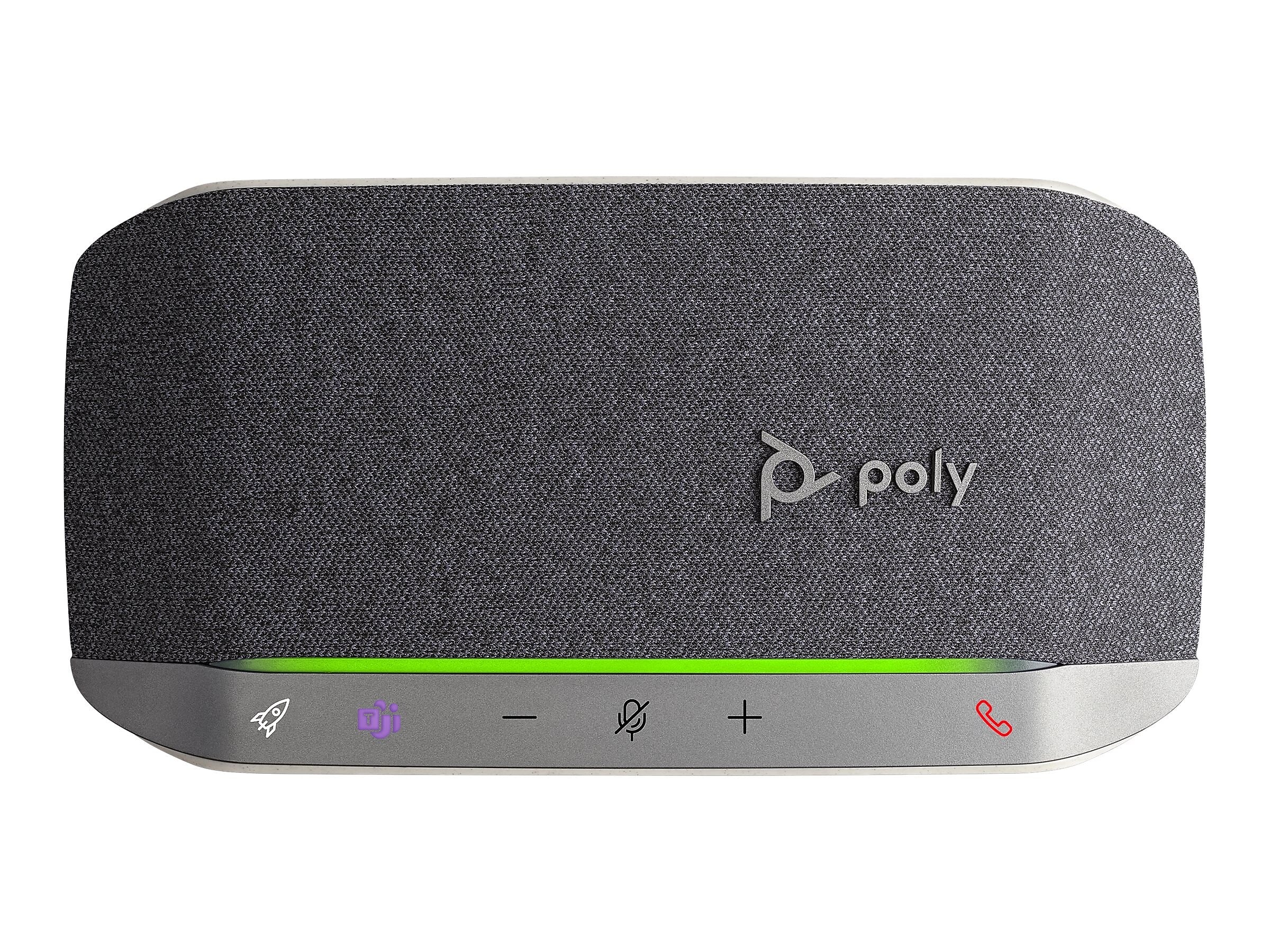 Poly Sync 20 USB-C MS Speakerphone, Black/Silver (7F0J8AA)