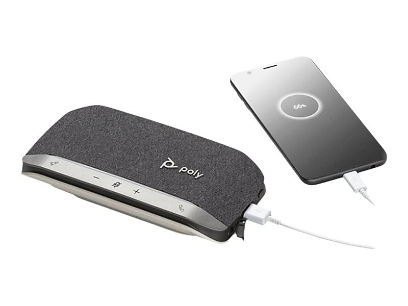 Poly Sync 20+ USB-C, MS Speakerphone with BT600C, Black/Silver (772D1AA)