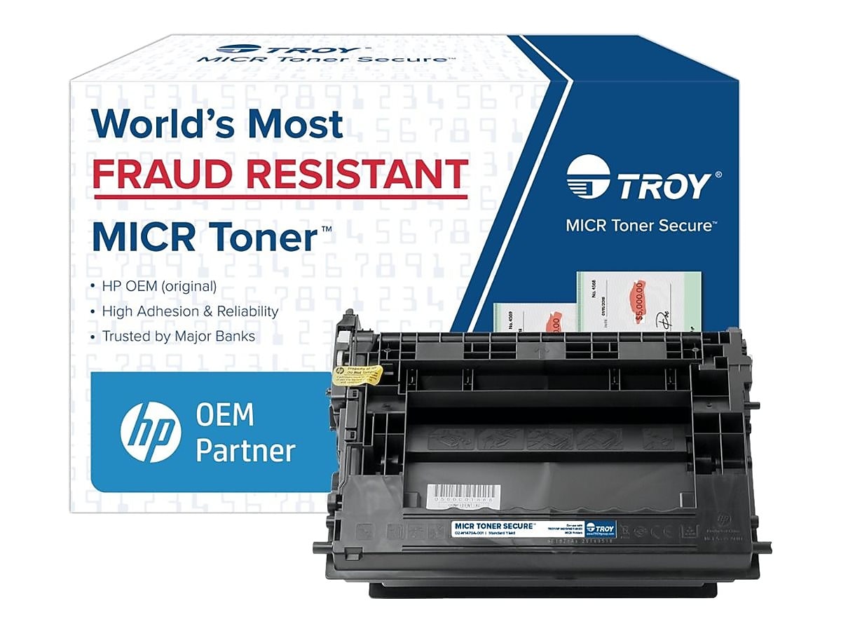 Troy MICR Toner Secure M610/M611/M612 Black Standard Yield and Cartridge (02-W1470A-001)