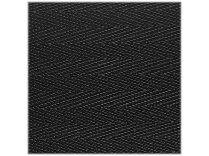 Queue Solutions WeatherMaster 250 2" Yellow Nylon Crowd Control Belt Barrier, Black (WMR250Y-BK110)