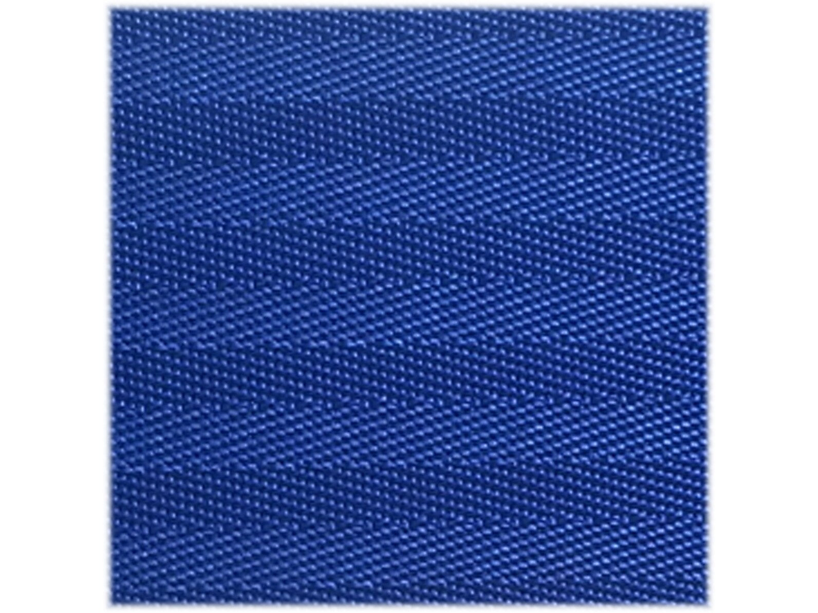 Queue Solutions WeatherMaster 250 2" Yellow Nylon Crowd Control Belt Barrier, Blue (WMR250Y-BL110)