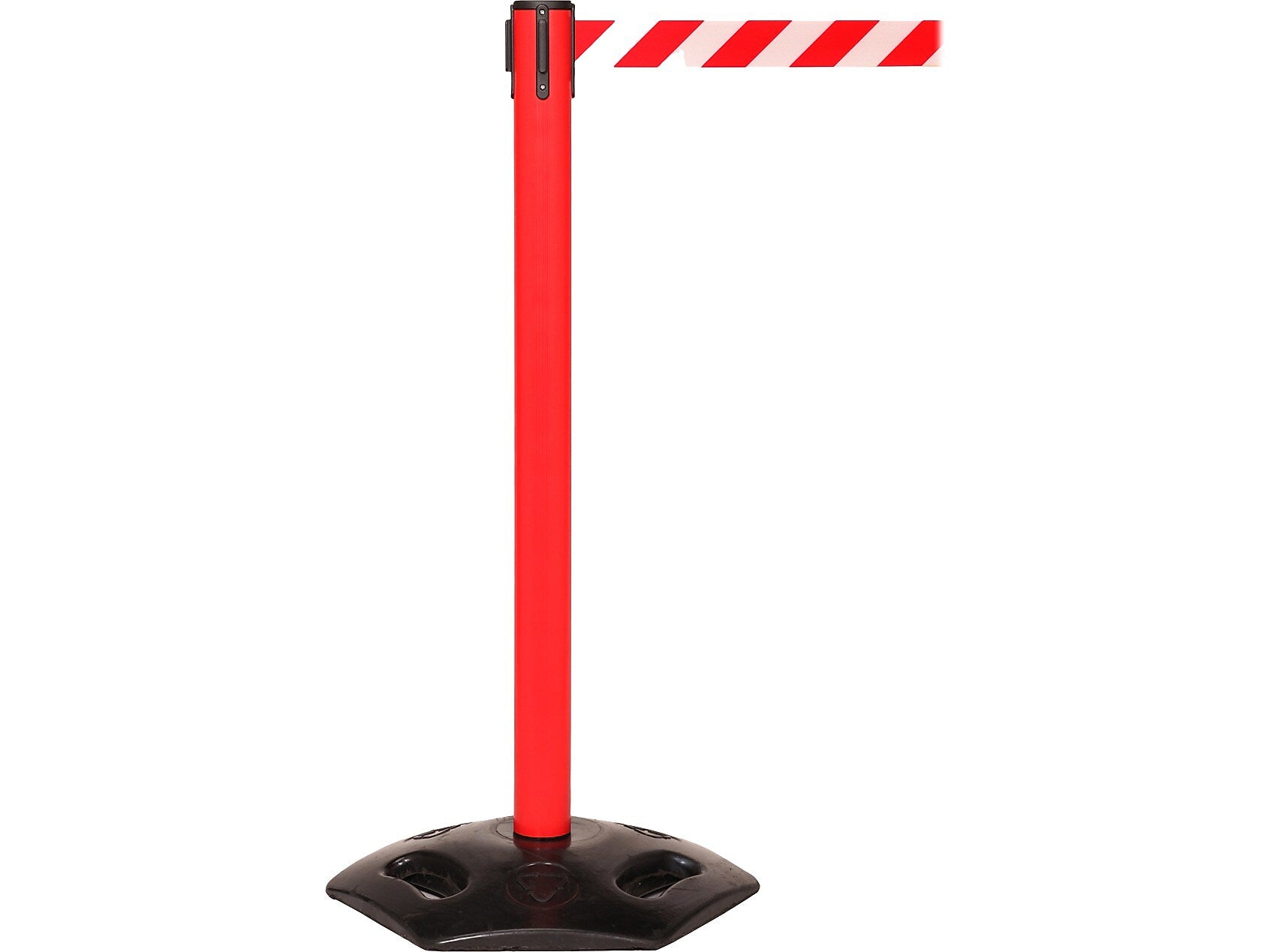 Queue Solutions WeatherMaster 250 2" Red Nylon Crowd Control Belt Barrier, Yellow (WMR250R-YW110)