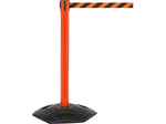 Queue Solutions WeatherMaster 250 2" Orange Nylon Crowd Control Belt Barrier, Orange (WMR250O-OR110)