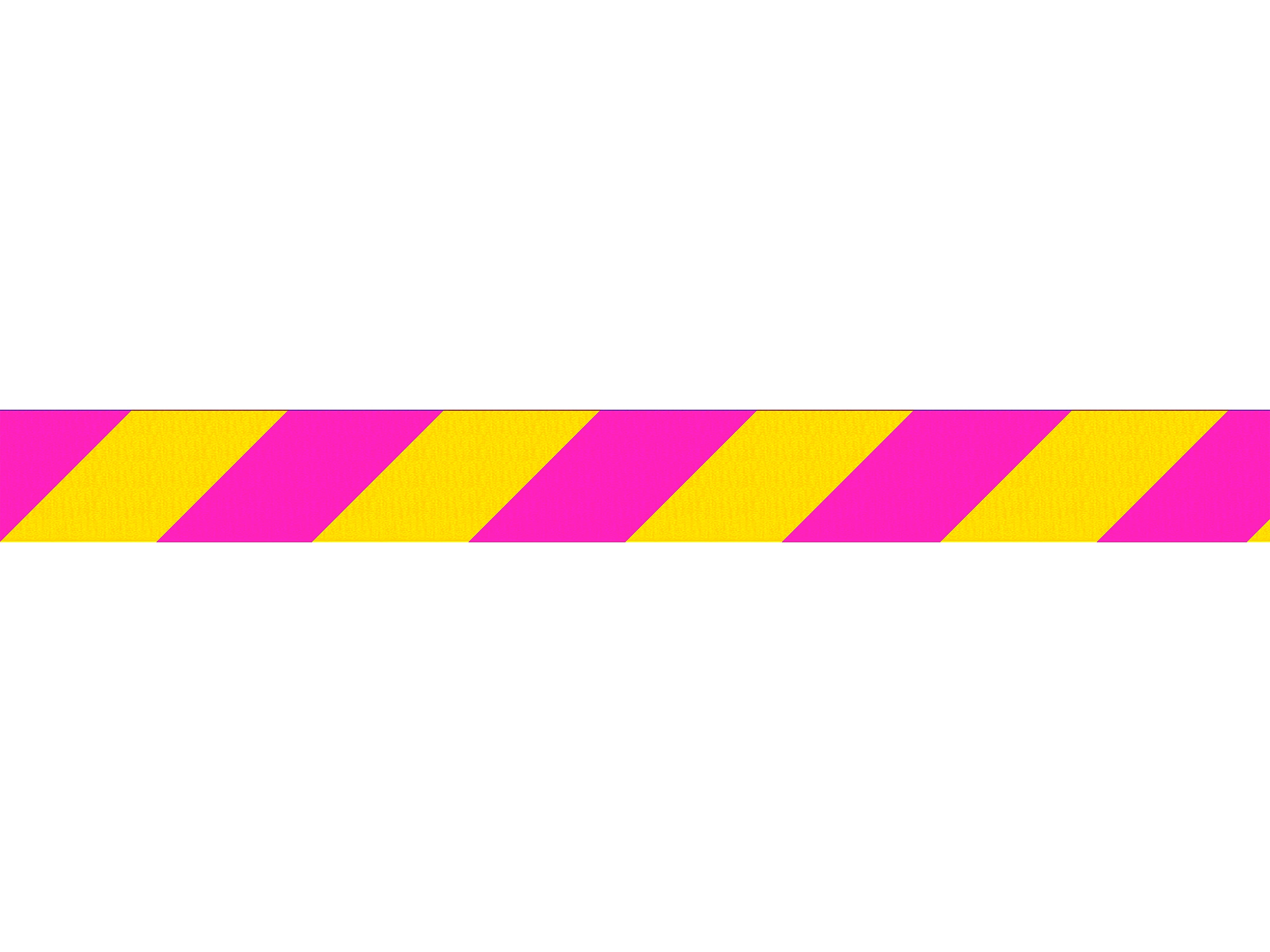 Queue Solutions WeatherMaster 250 2" Orange Nylon Crowd Control Belt Barrier, Yellow/Magenta (WMR250O-YM110)