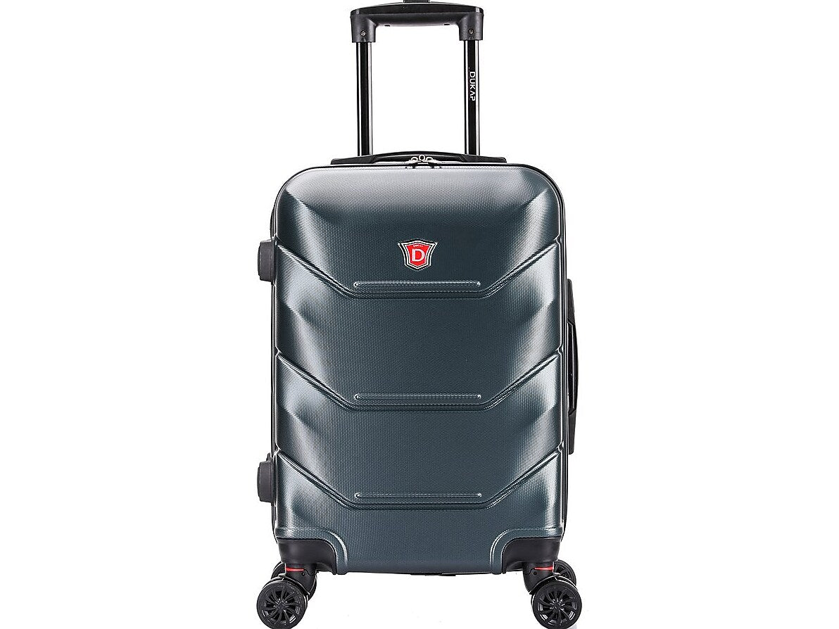 DUKAP Zonix 20" Hardside Carry-On Suitcase, 4-Wheeled Spinner, TSA Checkpoint Friendly, Green (DKZON00S-GRE)
