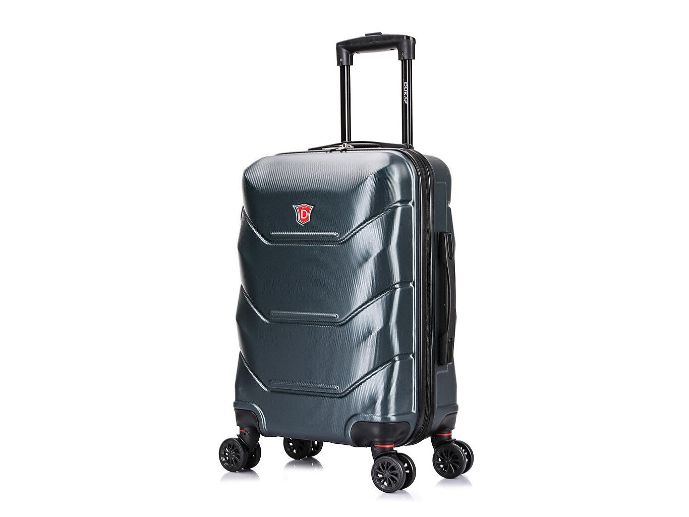 DUKAP Zonix 20" Hardside Carry-On Suitcase, 4-Wheeled Spinner, TSA Checkpoint Friendly, Green (DKZON00S-GRE)
