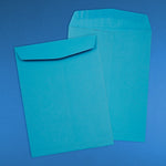 JAM Paper 9" x 12" Open End Catalog Colored Envelopes, Blue Recycled, 10/Pack (80386B)
