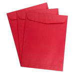 JAM Paper 9" x 12" Open End Catalog Colored Envelopes, Red Recycled, 10/Pack (80329B)
