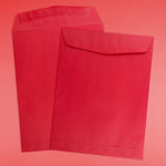 JAM Paper 9" x 12" Open End Catalog Colored Envelopes, Red Recycled, 10/Pack (80329B)