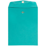 JAM Paper 9" x 12" Open End Catalog Colored Envelopes with Clasp Closure, Sea Blue Recycled, 10/Pack (900906997B)