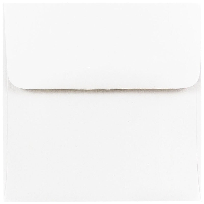 JAM Paper 4.5 x 4.5 Square Invitation Envelopes, White, 25/Pack (439911145)