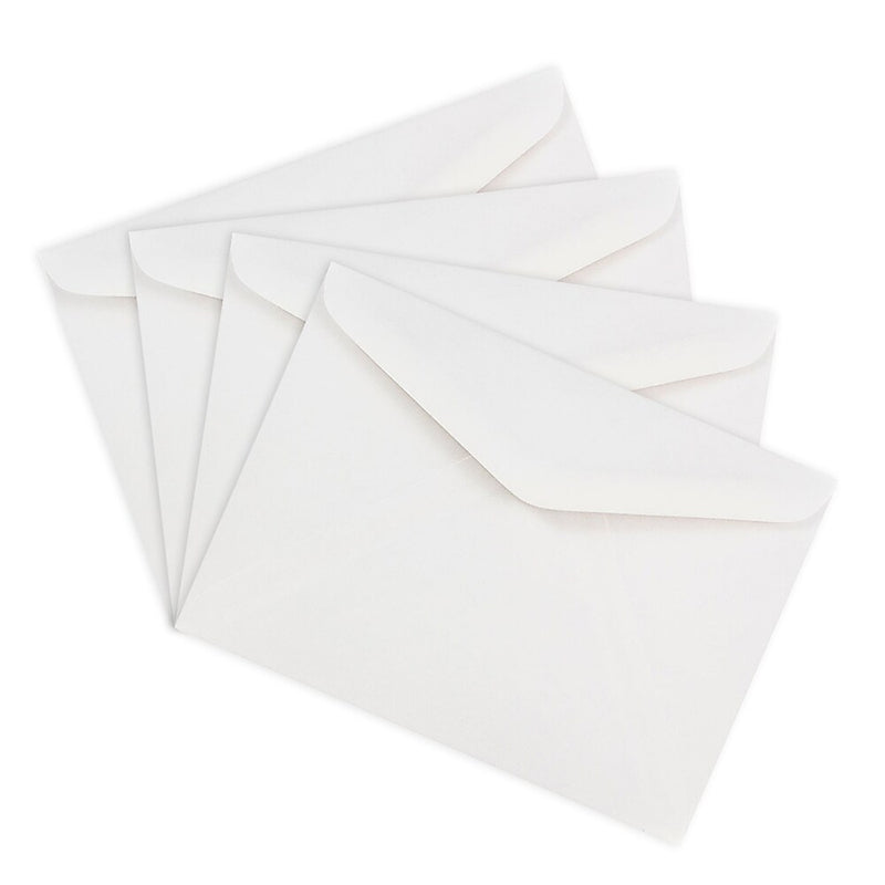 JAM Paper A7 Invitation Envelopes with V-Flap, 5.25 x 7.25, White, Bulk 500/Box (4023210c)