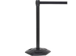 Queue Solutions WeatherMaster 250 2" Woven Nylon Crowd Control Belt Barrier, Black/Red (WMR250B-RWNP110)