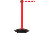 Queue Solutions WeatherMaster 250 2" Red Nylon Crowd Control Belt Barrier, Red - AUTHORIZED ACCESS ONLY (WMR250R-RWA110)