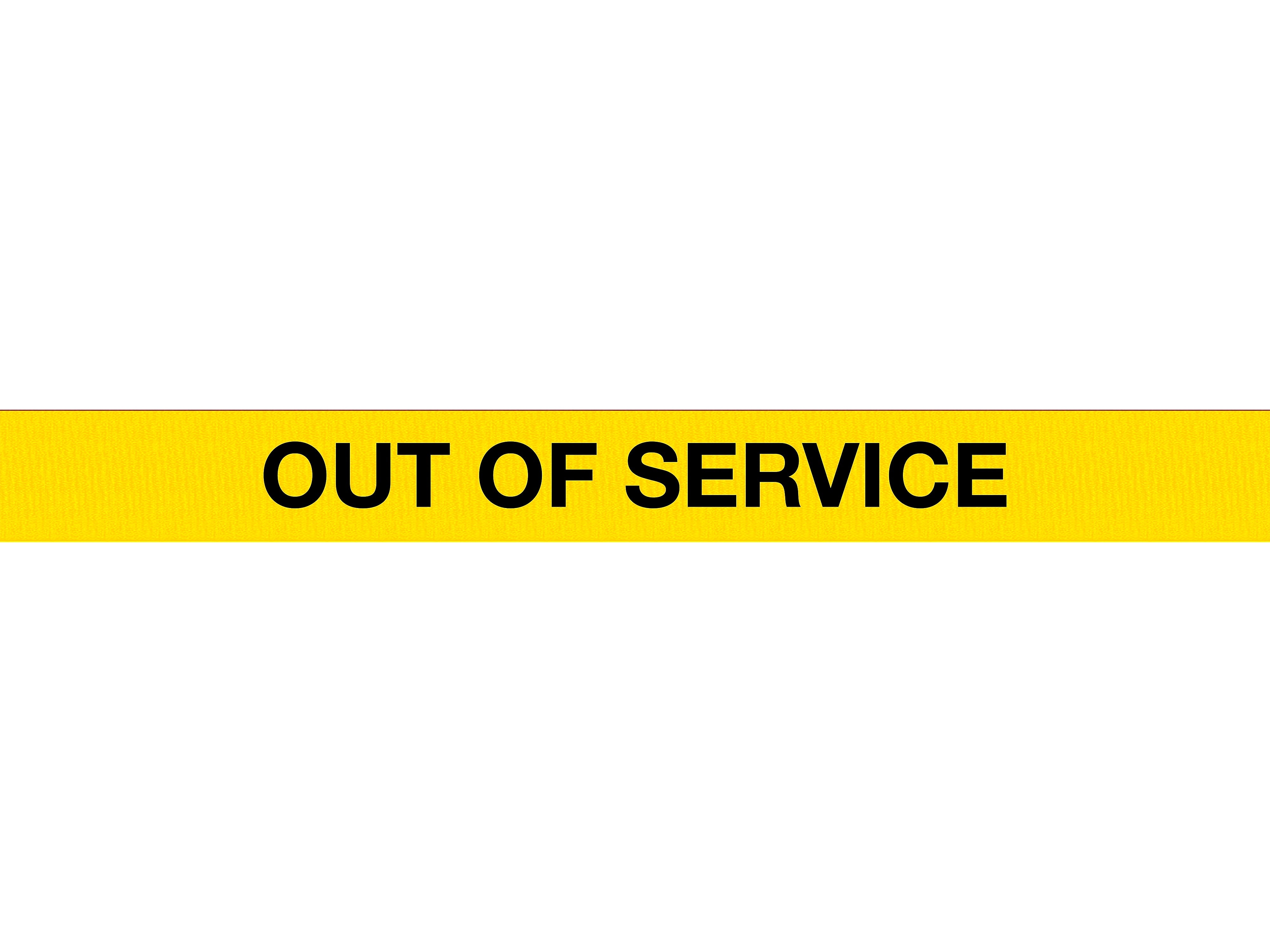 Queue Solutions WeatherMaster 250 2" Orange Nylon Crowd Control Belt Barrier, Yellow - OUT OF SERVICE (WMR250O-YBO110)