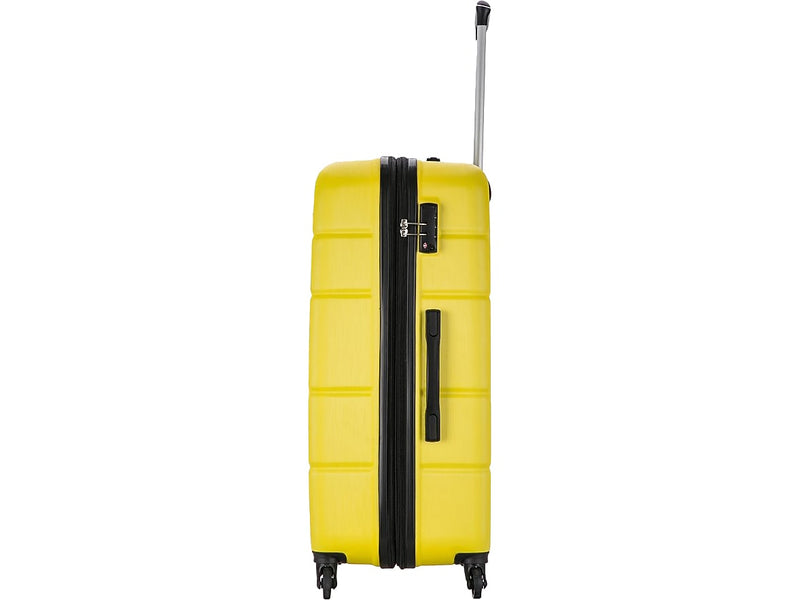 DUKAP Rodez 28" Hardside Suitcase, 4-Wheeled Spinner, TSA Checkpoint Friendly, Yellow (DKROD00L-YEL)