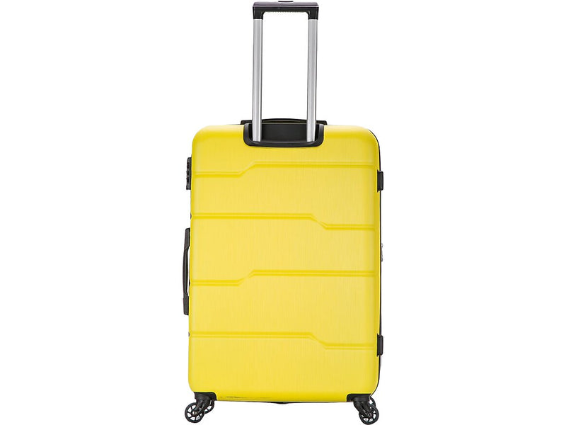 DUKAP Rodez 28" Hardside Suitcase, 4-Wheeled Spinner, TSA Checkpoint Friendly, Yellow (DKROD00L-YEL)