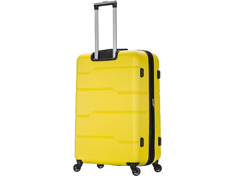 DUKAP Rodez 28" Hardside Suitcase, 4-Wheeled Spinner, TSA Checkpoint Friendly, Yellow (DKROD00L-YEL)