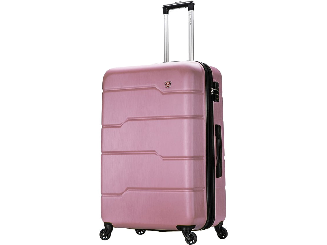 DUKAP Rodez 28" Hardside Suitcase, 4-Wheeled Spinner, TSA Checkpoint Friendly, Rose Gold (DKROD00L-ROS)
