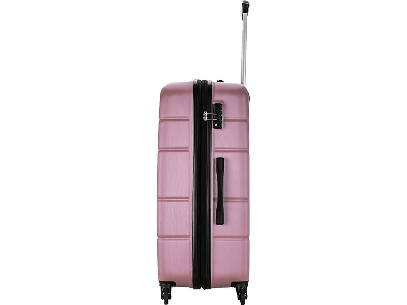 DUKAP Rodez 28" Hardside Suitcase, 4-Wheeled Spinner, TSA Checkpoint Friendly, Rose Gold (DKROD00L-ROS)