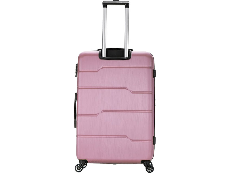 DUKAP Rodez 28" Hardside Suitcase, 4-Wheeled Spinner, TSA Checkpoint Friendly, Rose Gold (DKROD00L-ROS)