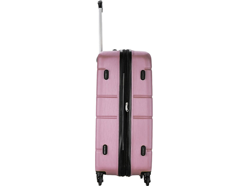 DUKAP Rodez 28" Hardside Suitcase, 4-Wheeled Spinner, TSA Checkpoint Friendly, Rose Gold (DKROD00L-ROS)
