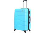 DUKAP Rodez 23.75" Hardside Suitcase, 4-Wheeled Spinner, TSA Checkpoint Friendly, Light Blue (DKROD00M-LBL)