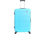 DUKAP Rodez 23.75" Hardside Suitcase, 4-Wheeled Spinner, TSA Checkpoint Friendly, Light Blue (DKROD00M-LBL)
