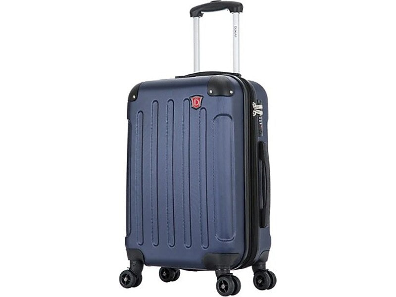 DUKAP Intely 19.5" Hardside Suitcase, 4-Wheeled Spinner, TSA Checkpoint Friendly, Blue (DKINT00S-BLU)