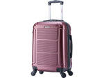 InUSA Pilot 20" Hardside Suitcase, 4-Wheeled Spinner, TSA Checkpoint Friendly, Wine (IUPIL00S-WIN)