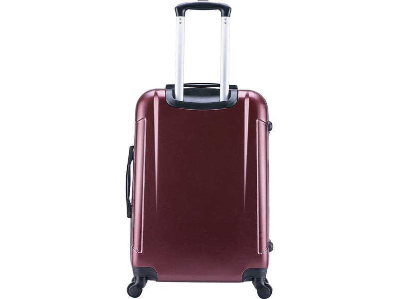 InUSA Pilot 20" Hardside Suitcase, 4-Wheeled Spinner, TSA Checkpoint Friendly, Wine (IUPIL00S-WIN)