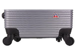 InUSA Royal 3-Piece Hardside Spinner Luggage Set, TSA Checkpoint Friendly, Silver (IUROYSML-SIL)