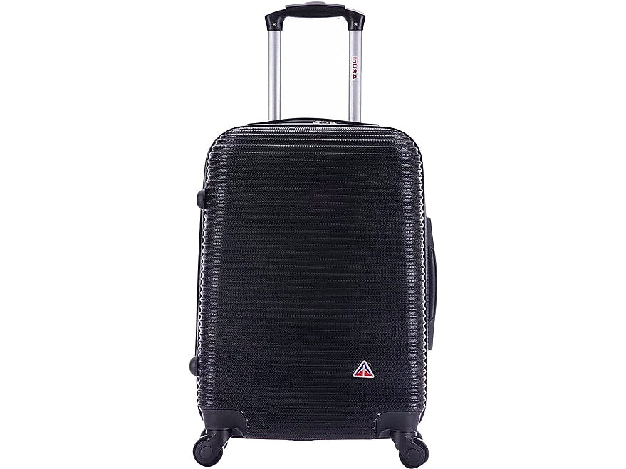 InUSA Royal 20" Hardside Carry-On Suitcase, 4-Wheeled Spinner, TSA Checkpoint Friendly, Black (IUROY00S-BLK)