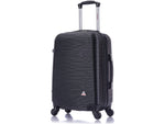 InUSA Royal 20" Hardside Carry-On Suitcase, 4-Wheeled Spinner, TSA Checkpoint Friendly, Black (IUROY00S-BLK)