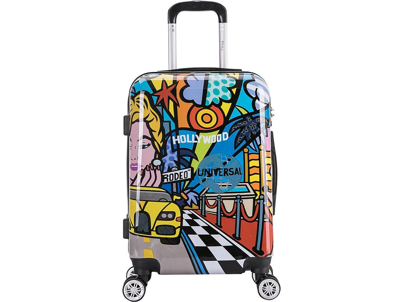 InUSA 20" Hardside Hollywood Suitcase, 4-Wheeled Spinner, TSA Checkpoint Friendly, Hollywood (IUAPC00S-HOL)