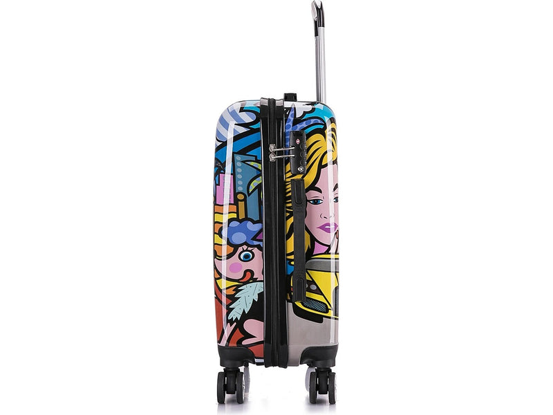 InUSA 20" Hardside Hollywood Suitcase, 4-Wheeled Spinner, TSA Checkpoint Friendly, Hollywood (IUAPC00S-HOL)