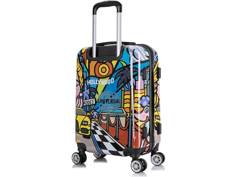 InUSA 20" Hardside Hollywood Suitcase, 4-Wheeled Spinner, TSA Checkpoint Friendly, Hollywood (IUAPC00S-HOL)