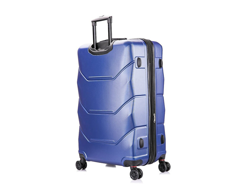 DUKAP Zonix Hardside Spinner Luggage Set, Blue (DKZONSML-BLU)