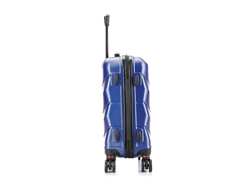 DUKAP Zonix 20" Hardside Carry-On Suitcase, 4-Wheeled Spinner, TSA Checkpoint Friendly, Blue (DKZON00S-BLU)