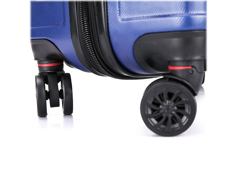DUKAP Zonix 20" Hardside Carry-On Suitcase, 4-Wheeled Spinner, TSA Checkpoint Friendly, Blue (DKZON00S-BLU)