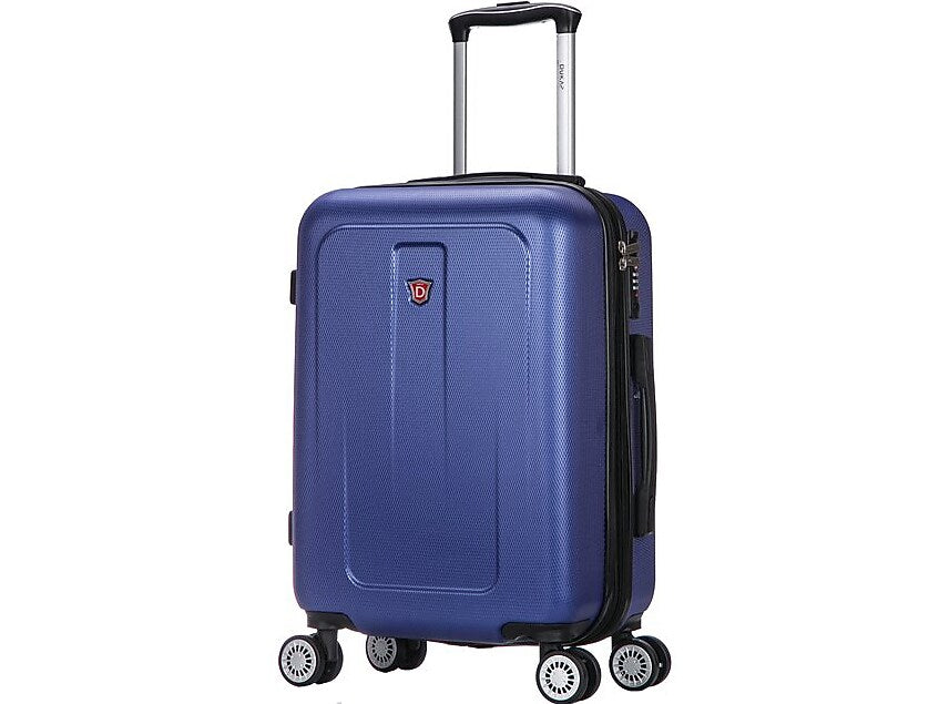DUKAP Crypto 19.75" Hardside Carry-On Suitcase, 4-Wheeled Spinner, TSA Checkpoint Friendly, Blue (DKCRY00S-BLU)