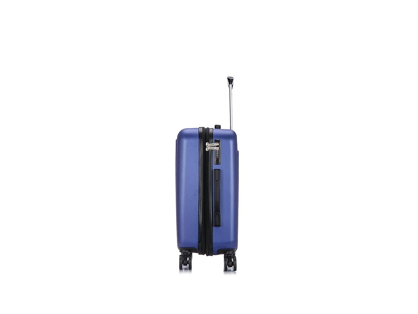 DUKAP Crypto 19.75" Hardside Carry-On Suitcase, 4-Wheeled Spinner, TSA Checkpoint Friendly, Blue (DKCRY00S-BLU)