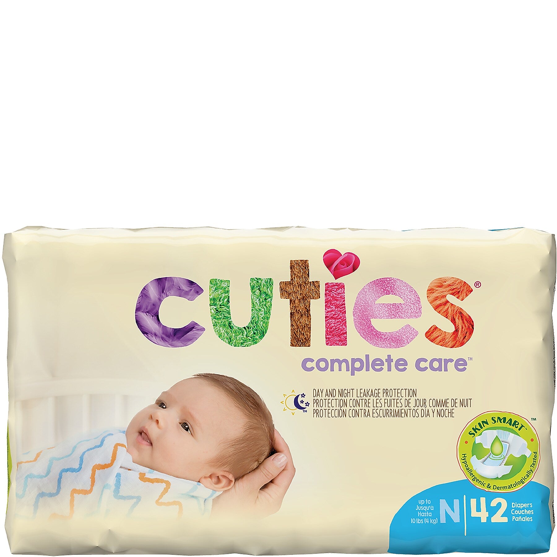 Cuties Complete Care Baby Diapers, Size Newborn, 168 count (CR0001)
