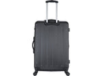 DUKAP Intely 3-Piece Hardside Spinner Luggage Set, TSA Checkpoint Friendly, Black (DKINTSML-BLK)