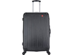 DUKAP Intely 3-Piece Hardside Spinner Luggage Set, TSA Checkpoint Friendly, Black (DKINTSML-BLK)