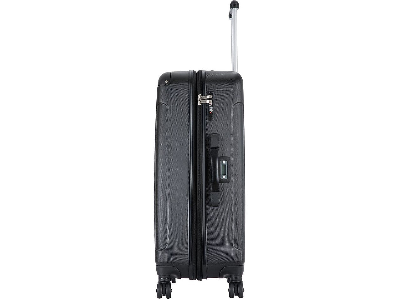 DUKAP Intely 28" Hardside Suitcase, 4-Wheeled Spinner, TSA Checkpoint Friendly, Black (DKINT00M-BLK)